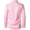 JEMITOP Mens Stretch Wrinkle-Free Soft Dress Shirts(Pink)