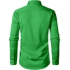 JEMITOP Mens Stretch Wrinkle-Free Soft Dress Shirts(Shamrock Green)