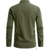 JEMITOP Men’s Pure Cotton Renaissance Lace Up Shirt(Army Green Retro)