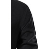 JEMITOP Men’s Pure Cotton Renaissance Lace Up Shirt(Black)