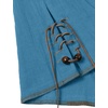 JEMITOP Men’s Pure Cotton Renaissance Lace Up Shirt(Blue)