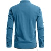 JEMITOP Men’s Pure Cotton Renaissance Lace Up Shirt(Blue)