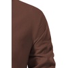 JEMITOP Men’s Pure Cotton Renaissance Lace Up Shirt(Brown)