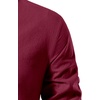 JEMITOP Men’s Pure Cotton Renaissance Lace Up Shirt(Burgundy)
