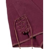 JEMITOP Men’s Pure Cotton Renaissance Lace Up Shirt(Burgundy Retro)