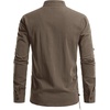 JEMITOP Men’s Pure Cotton Renaissance Lace Up Shirt(Coffee Retro)