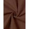 JEMITOP Men’s Pure Cotton Renaissance Lace Up Shirt(Dark Brown)