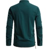 JEMITOP Men’s Pure Cotton Renaissance Lace Up Shirt(Dark Green Retro)