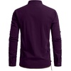 JEMITOP Men’s Pure Cotton Renaissance Lace Up Shirt(Purple)