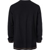 JEMITOP Mens Pure Cotton Vintage Shirt Renaissance Costume Without Belt(Black)