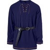 JEMITOP Mens Pure Cotton Vintage Shirt Renaissance Costume Without Belt(Dark Blue)