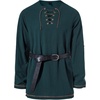 JEMITOP Mens Pure Cotton Vintage Shirt Renaissance Costume Without Belt(Dark Green)