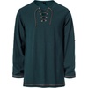 JEMITOP Mens Pure Cotton Vintage Shirt Renaissance Costume Without Belt(Dark Green)