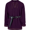 JEMITOP Mens Pure Cotton Vintage Shirt Renaissance Costume Without Belt(Purple)