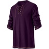 JEMITOP Mens Pure Cotton Vintage Shirt Renaissance Costume Without Belt(Purple)