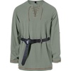 JEMITOP Mens Pure Cotton Vintage Shirt Renaissance Costume Without Belt(Sage Green)