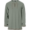 JEMITOP Mens Pure Cotton Vintage Shirt Renaissance Costume Without Belt(Sage Green)