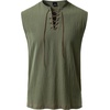 JEMITOP Mens Renaissance Viking Medieval Shirt Costume Without Belt(Army Green)