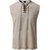 JEMITOP Mens Renaissance Viking Medieval Shirt Costume Without Belt(Khaki)