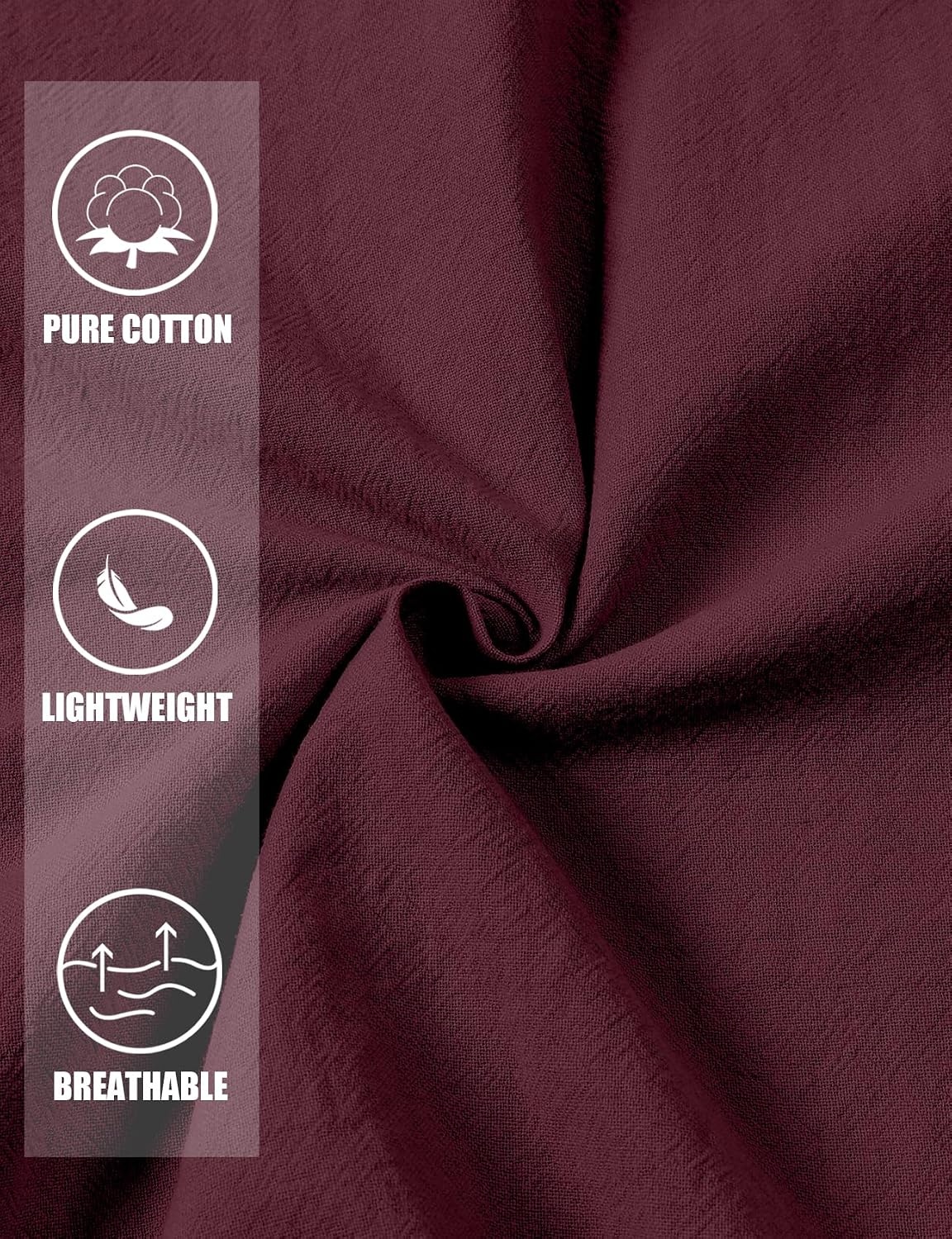 image:imageJEMITOP Men Renaissance Medieval Viking Tunic Costume ShirtBurgundy