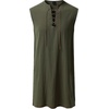 JEMITOP Men Renaissance Medieval Viking Tunic Costume Shirt(Army Green)