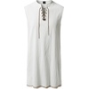 JEMITOP Men Renaissance Medieval Viking Tunic Costume Shirt(White)