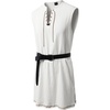 JEMITOP Men Renaissance Medieval Viking Tunic Costume Shirt(White)