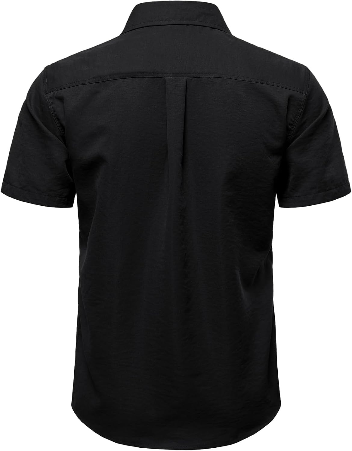 image:imageJEMITOP Mens Casual Stretch Short Sleeve Work ShirtsBlack