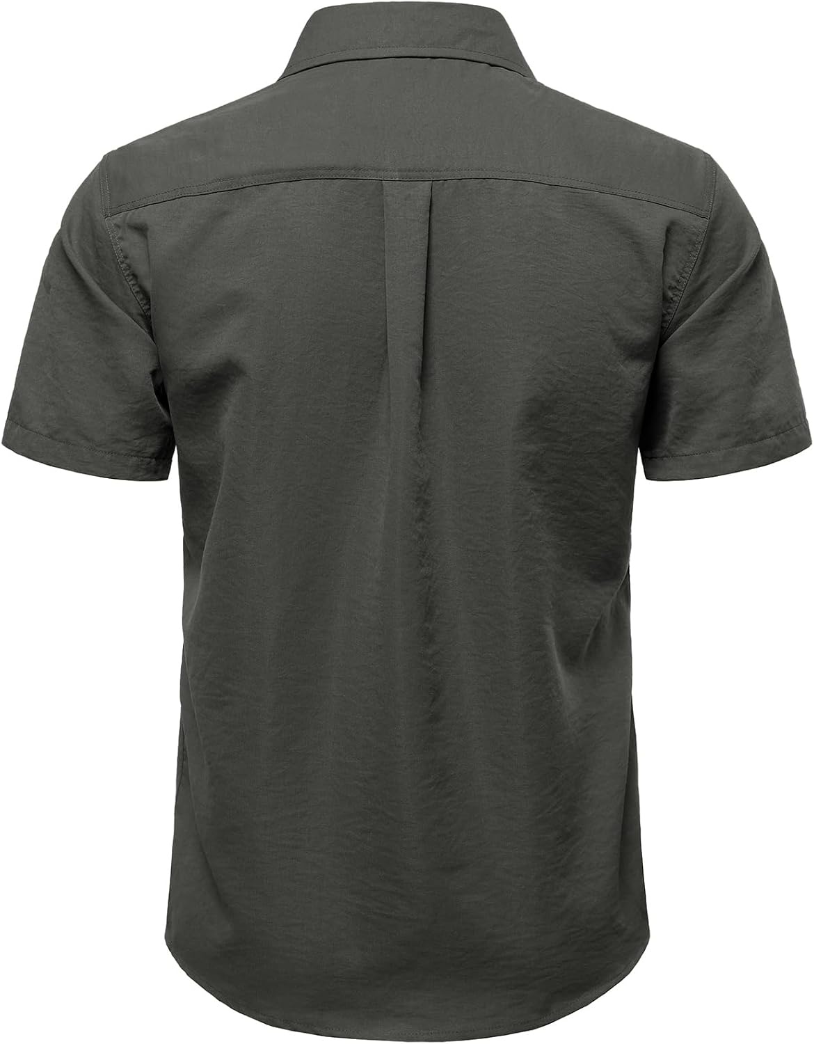 image:imageJEMITOP Mens Casual Stretch Short Sleeve Work ShirtsDark Grey