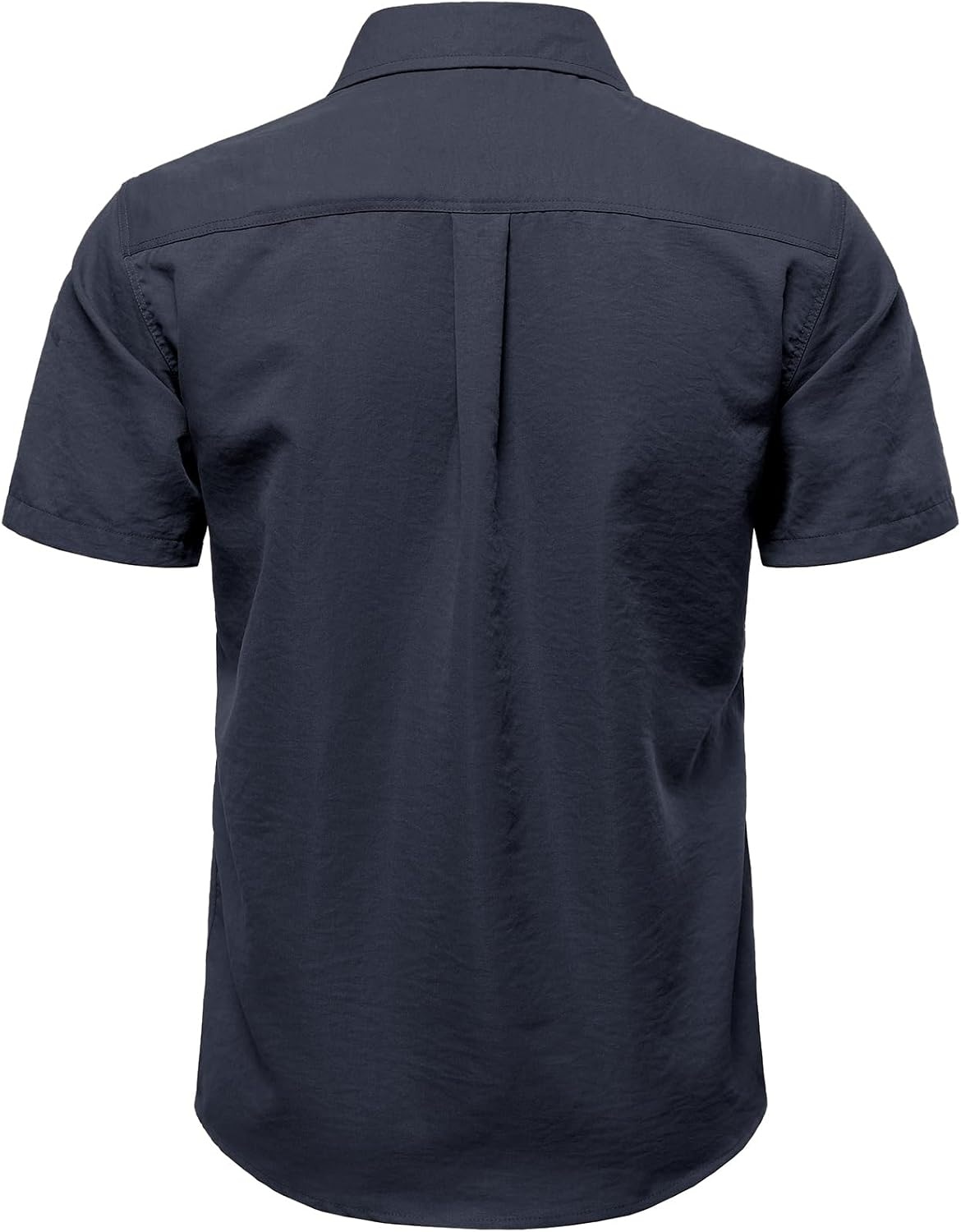 image:imageJEMITOP Mens Casual Stretch Short Sleeve Work ShirtsNavy Blue