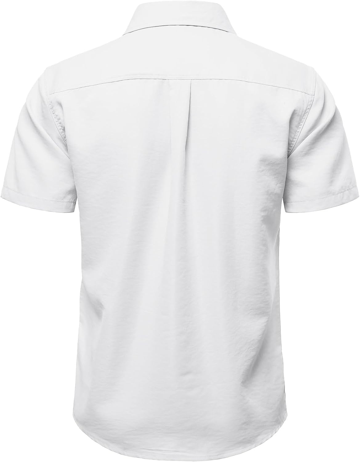 image:imageJEMITOP Mens Casual Stretch Short Sleeve Work ShirtsWhite