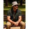 JEMITOP Mens Casual Stretch Short Sleeve Work Shirts(Army Green)