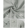 JEMITOP Mens Casual Stretch Short Sleeve Work Shirts(Light Grey)