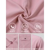 JEMITOP Mens Casual Stretch Short Sleeve Work Shirts(Pink)