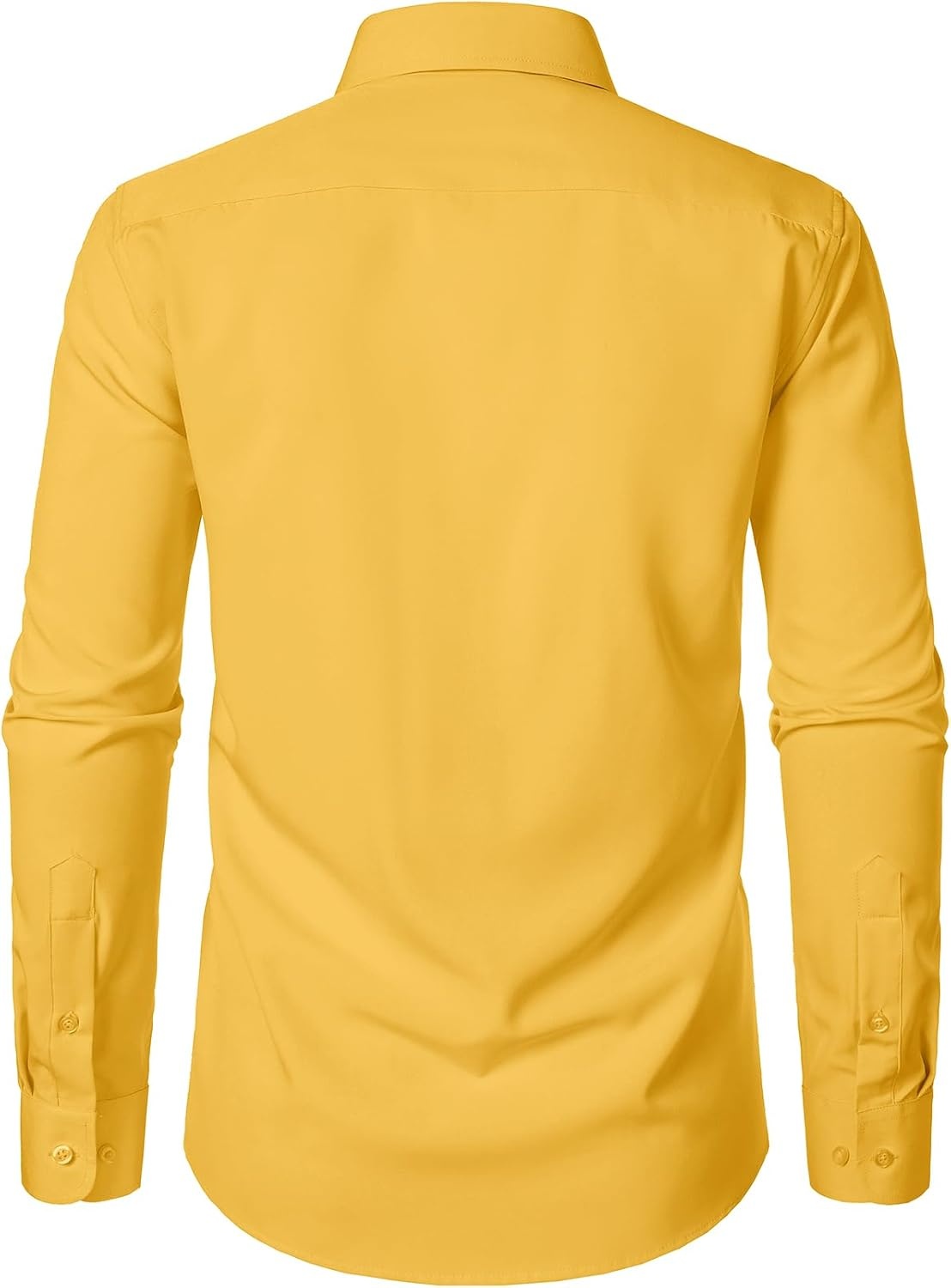 image:imageJEMITOP Men Stretch Business Casual Dress ShirtsYellow
