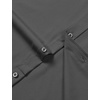 JEMITOP Men Stretch Business Casual Dress Shirts(Dark Grey)