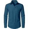 JEMITOP Men Stretch Business Casual Dress Shirts(Teal)