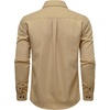 JEMITOP Mens Casual Vintage Stretch Long Sleeve Work Shirt(Khaki)