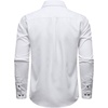 JEMITOP Mens Casual Vintage Stretch Long Sleeve Work Shirt(White)
