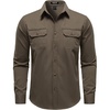 JEMITOP Mens Vintage Stretch Work Cargo Shirts(Brown)