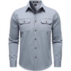 JEMITOP Mens Vintage Stretch Work Cargo Shirts(Dusty Blue)