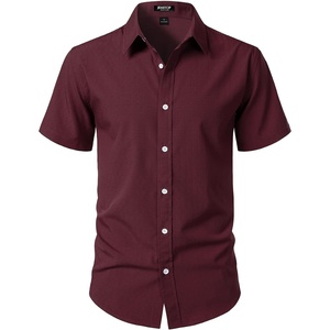 JEMITOP Mens Casual Stretch Wrinkle-Free Textured Shirts