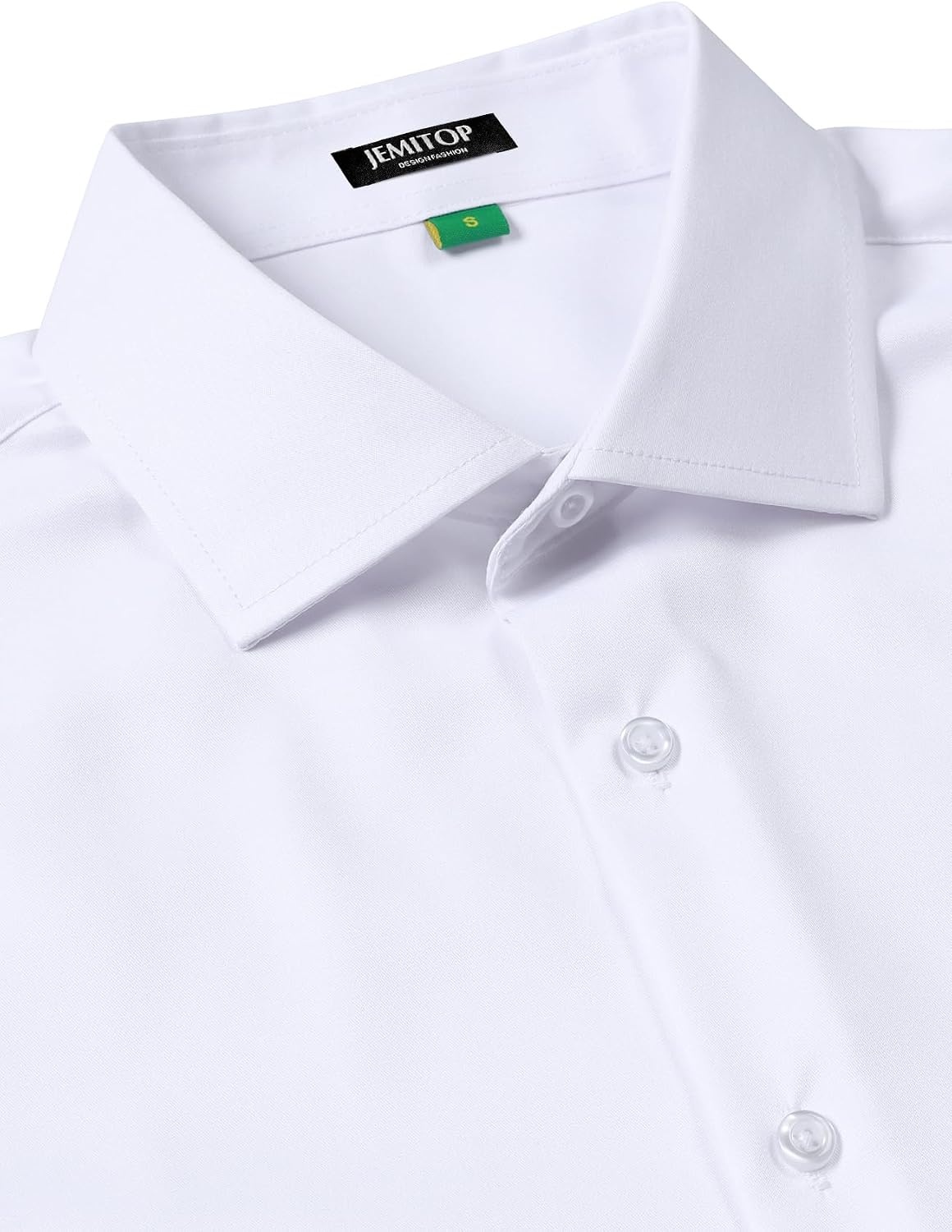 image:imageJEMITOP Mens French Cuff Dress Shirt Regular FitClassic White