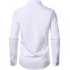 JEMITOP Mens French Cuff Dress Shirt Regular Fit(Classic White)