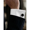 JEMITOP Mens French Cuff Dress Shirt Regular Fit(Modern White)