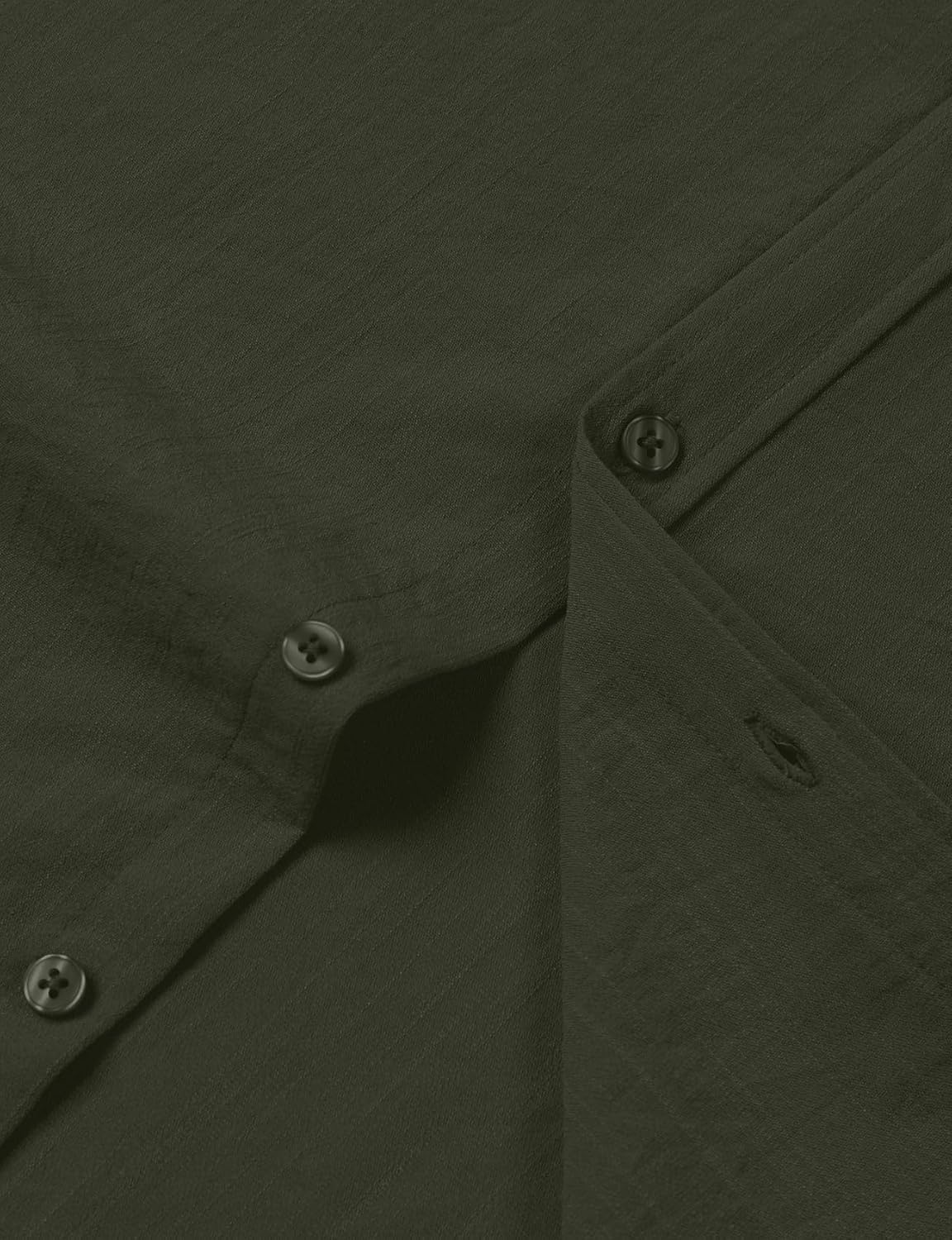 image:imageJEMITOP Mens Stretch Textured Short Sleeve Casual ShirtArmy Green