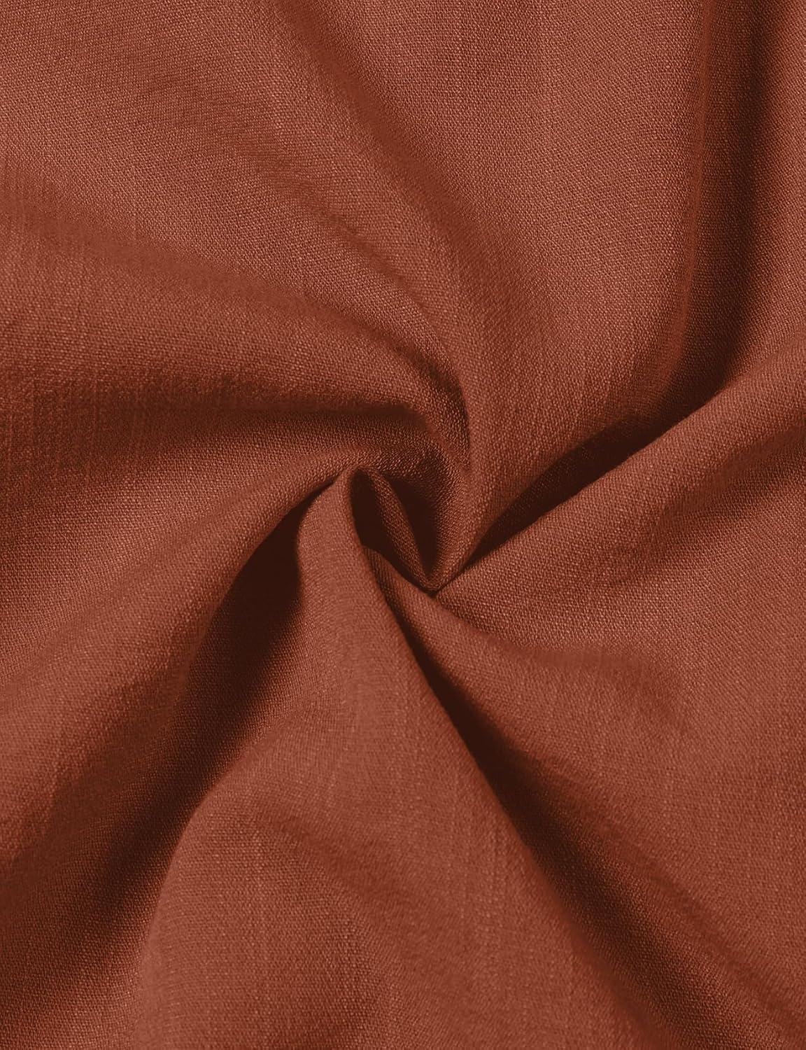 image:imageJEMITOP Mens Stretch Textured Short Sleeve Casual ShirtBurnt Orange