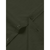 JEMITOP Mens Stretch Textured Short Sleeve Casual Shirt(Army Green)