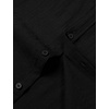 JEMITOP Mens Stretch Textured Short Sleeve Casual Shirt(Black)