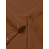 JEMITOP Mens Stretch Textured Short Sleeve Casual Shirt(Burnt Brown)